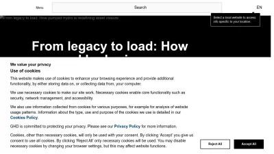 Screenshot preview of ghd.com