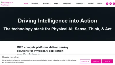 Screenshot preview of mips.com