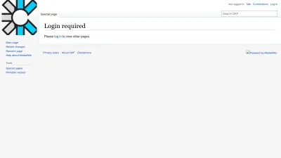 Screenshot preview of wiki.okfn.org