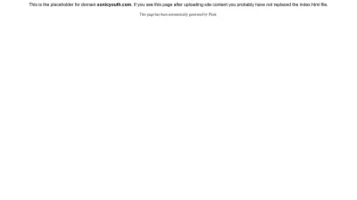 Screenshot preview of sonicyouth.com
