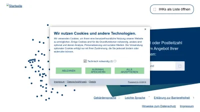Screenshot preview of ihk.de