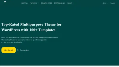 Screenshot preview of zakratheme.com