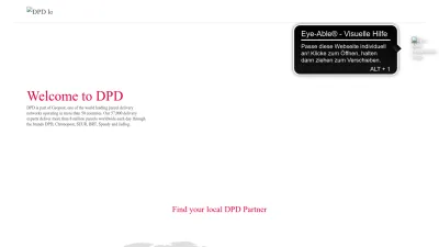 Screenshot preview of dpd.com