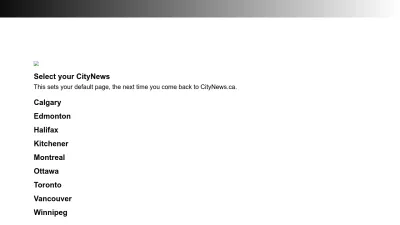 Screenshot preview of citynews.ca