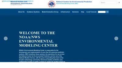 Screenshot preview of emc.ncep.noaa.gov