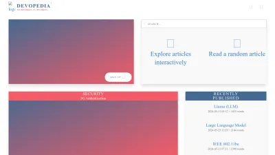Screenshot preview of devopedia.org