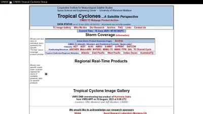 Screenshot preview of tropic.ssec.wisc.edu
