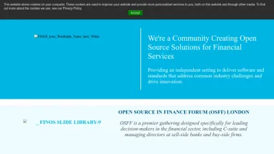 Screenshot preview of finos.org