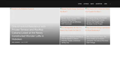 Screenshot preview of jerseydigs.com