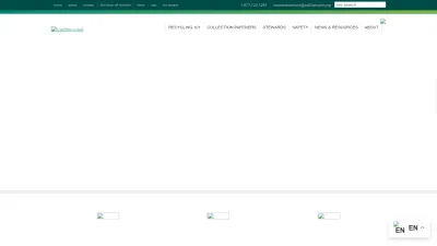 Screenshot preview of call2recycle.org