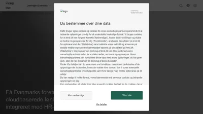 Screenshot preview of kmd.dk