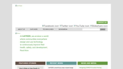 Screenshot preview of instedd.org