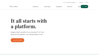 Screenshot preview of meraki.cisco.com