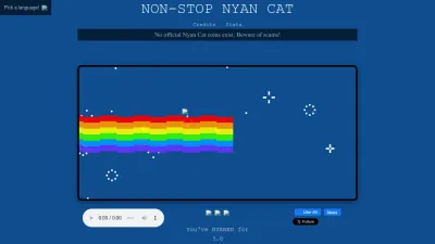 Screenshot preview of nyan.cat