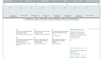 Screenshot preview of ruchess.ru