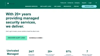 Screenshot preview of alertlogic.com