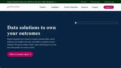 Screenshot preview of lotame.com