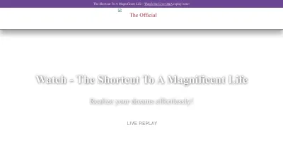 Screenshot preview of thesecret.tv