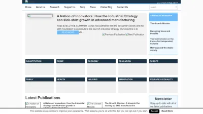 Screenshot preview of civitas.org.uk