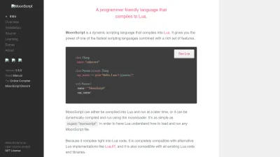 Screenshot preview of moonscript.org