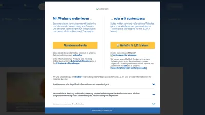 Screenshot preview of wetter.com