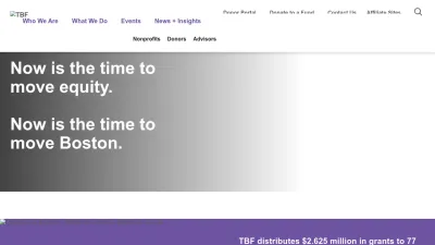 Screenshot preview of tbf.org