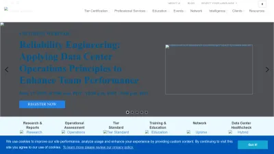 Screenshot preview of uptimeinstitute.com