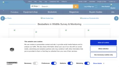 Screenshot preview of nhbs.com
