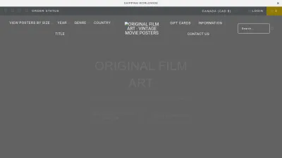 Screenshot preview of originalfilmart.com