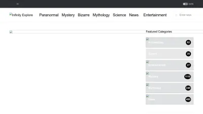 Screenshot preview of infinityexplorers.com