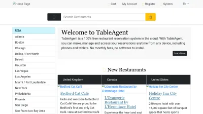 Screenshot preview of tableagent.com