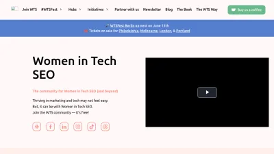 Screenshot preview of womenintechseo.com