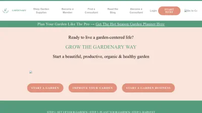 Screenshot preview of gardenary.com