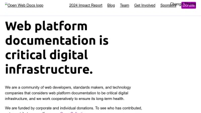 Screenshot preview of openwebdocs.org