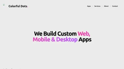 Screenshot preview of colorfuldots.com