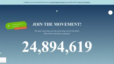Screenshot preview of teamtrees.org