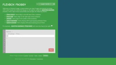 Screenshot preview of flexboxfroggy.com