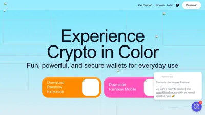 Screenshot preview of rainbow.me