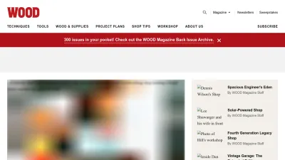 Screenshot preview of woodmagazine.com