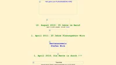 Screenshot preview of wirz.de