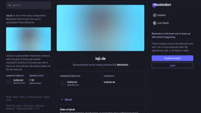 Screenshot preview of ieji.de