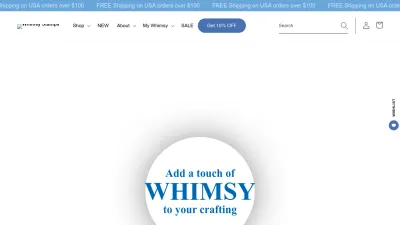 Screenshot preview of whimsystamps.com