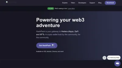 Screenshot preview of hashpack.app