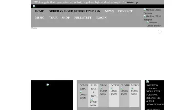Screenshot preview of marillion.com