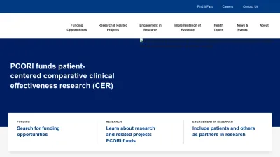 Screenshot preview of pcori.org