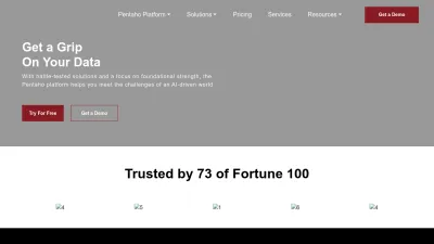 Screenshot preview of pentaho.com