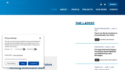 Screenshot preview of progressivepolicy.org