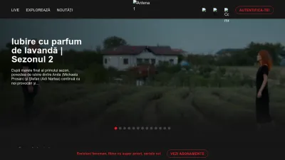 Screenshot preview of antenaplay.ro