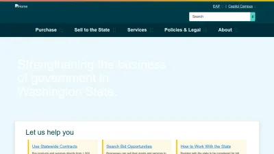 Screenshot preview of des.wa.gov
