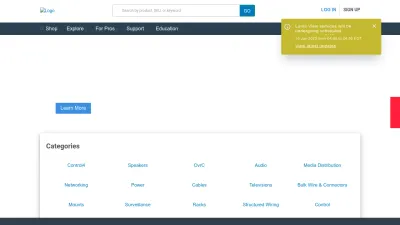 Screenshot preview of snapav.com